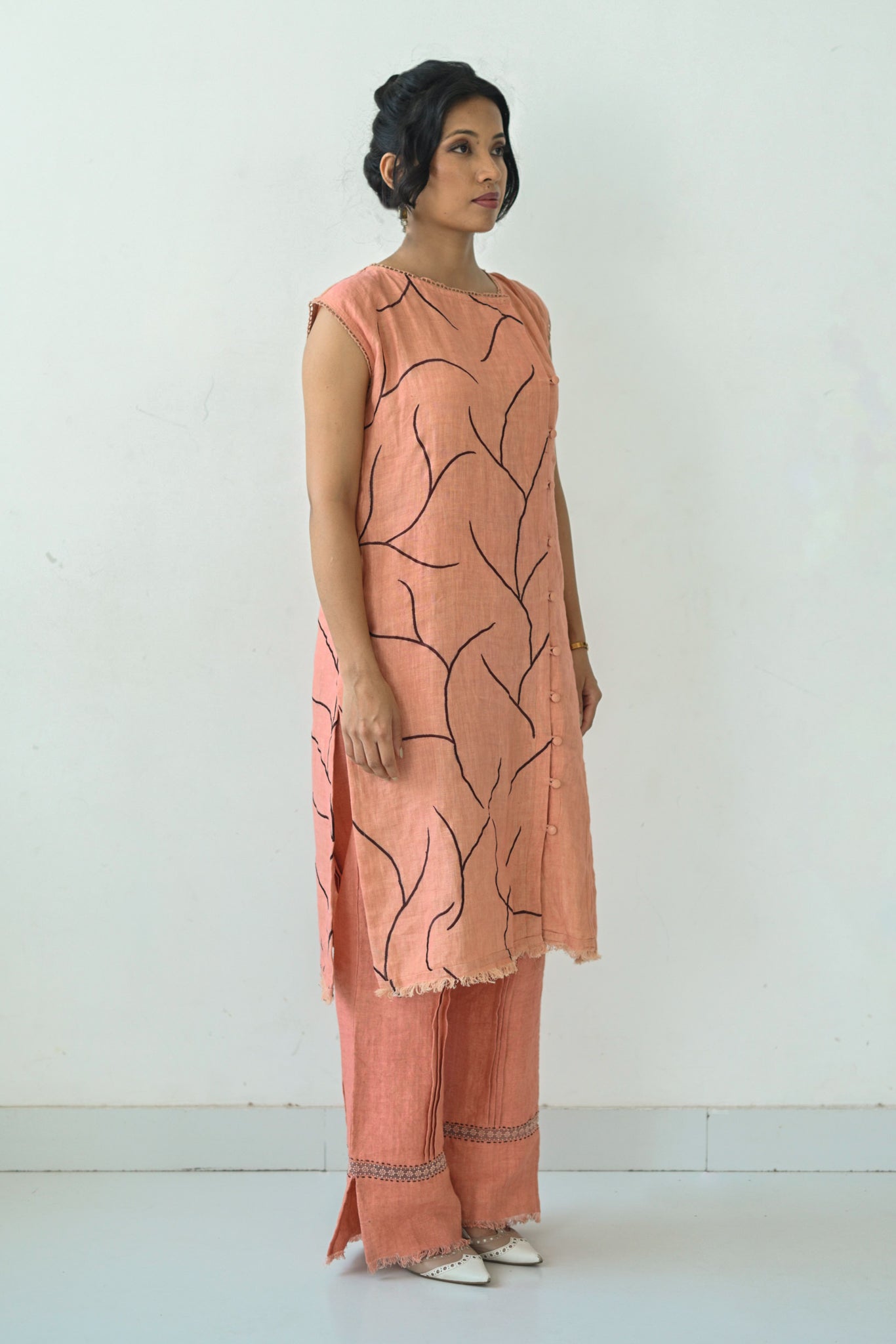 Rust Orange Linen Co-Ord Set