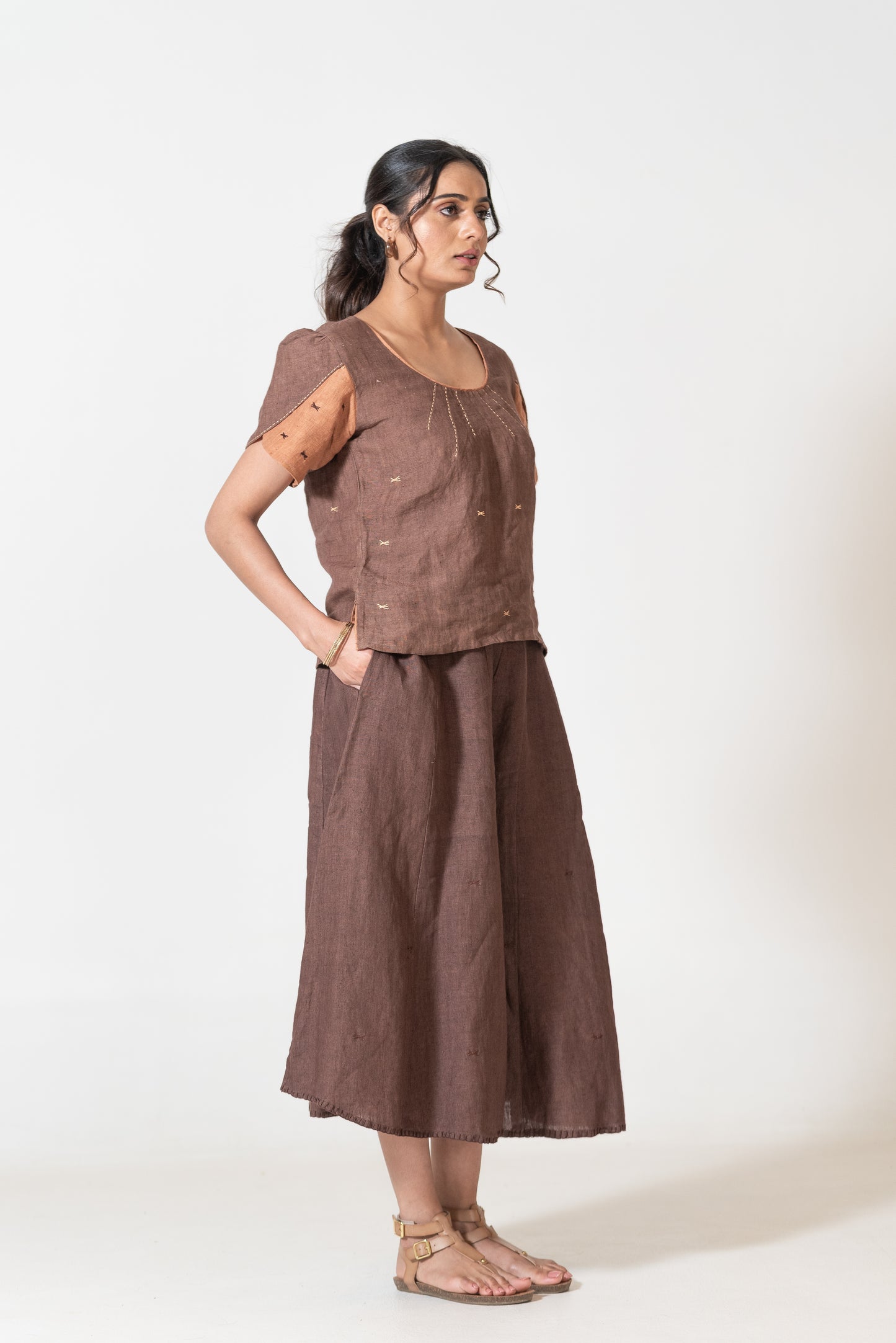 Top With Tulip Style Sleeves