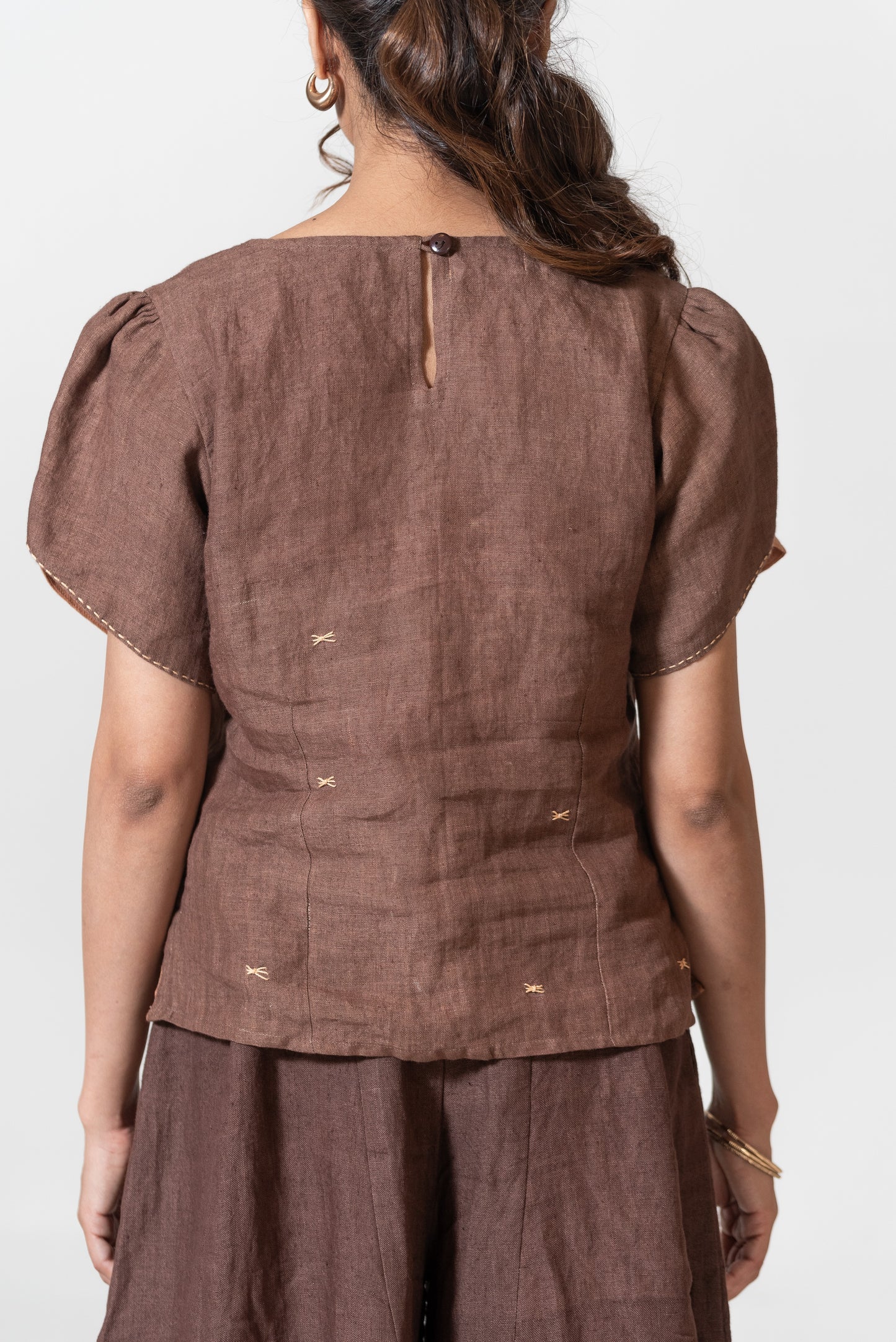 Top With Tulip Style Sleeves