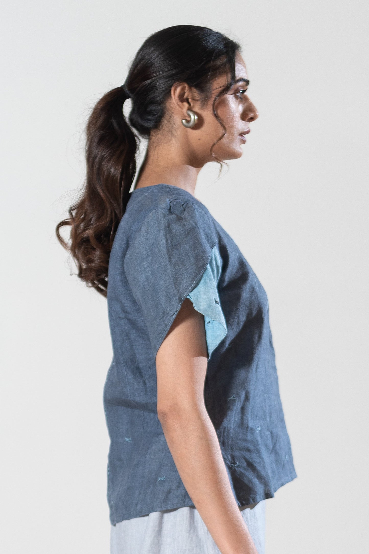 Top With Tulip Style Sleeves