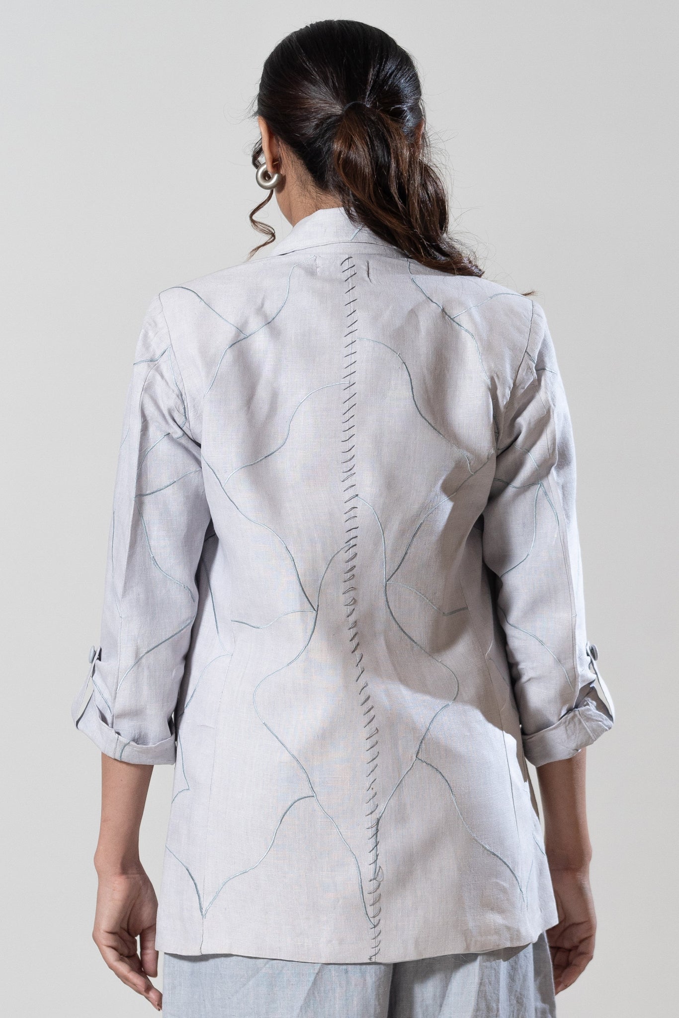 Machine and Hand Embroidered Blazer