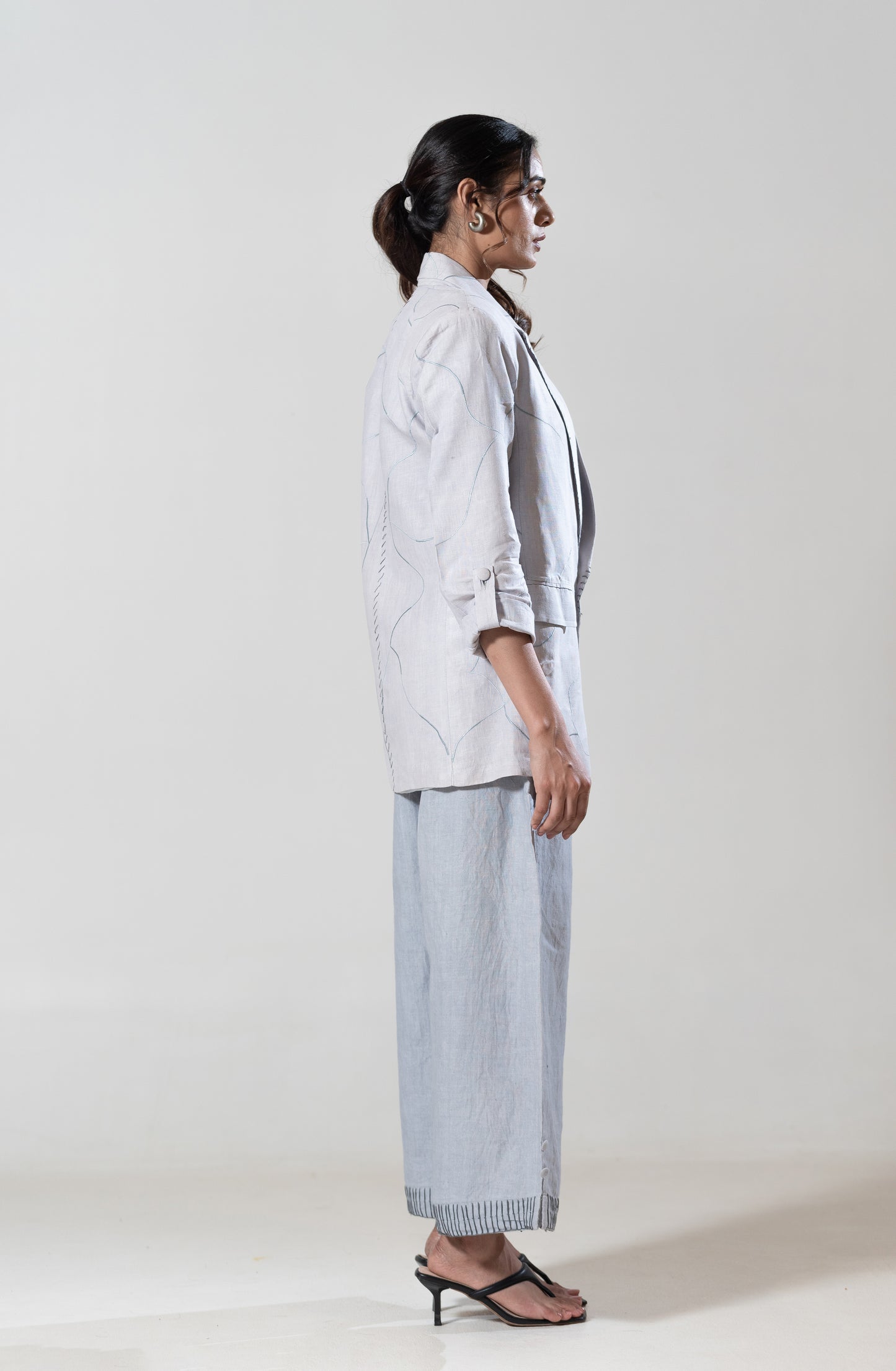 Machine and Hand Embroidered Blazer