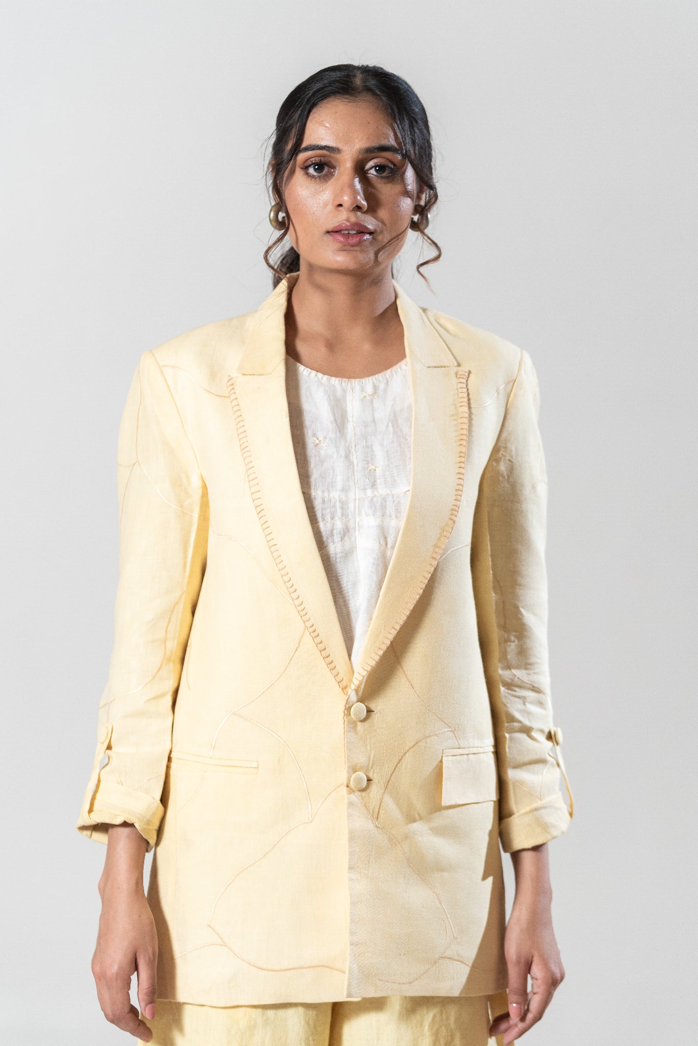 Machine and Hand Embroidered Blazer