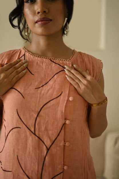 Rust Orange Linen Co-Ord Set