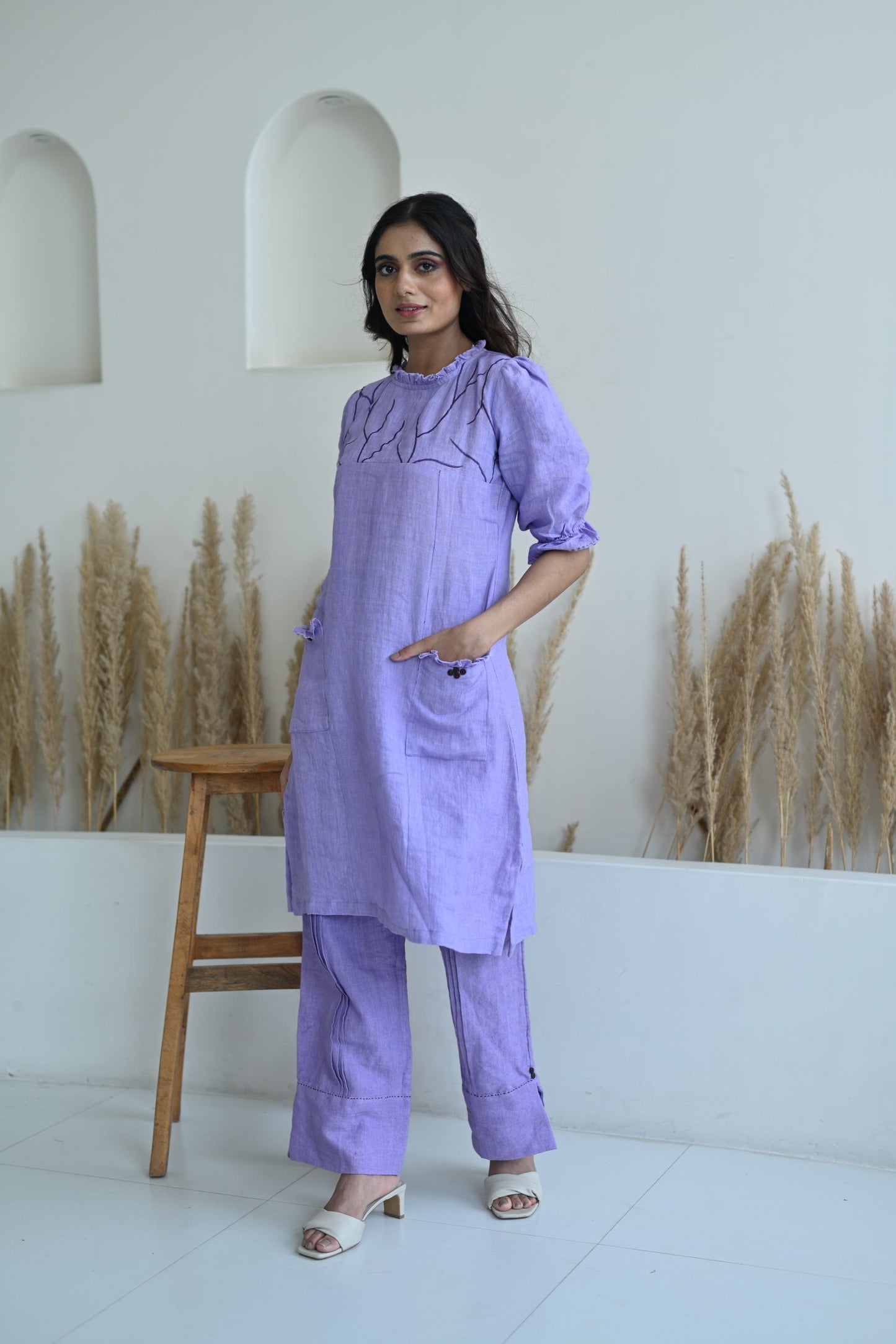 Lilac Linen Co-Ord Set