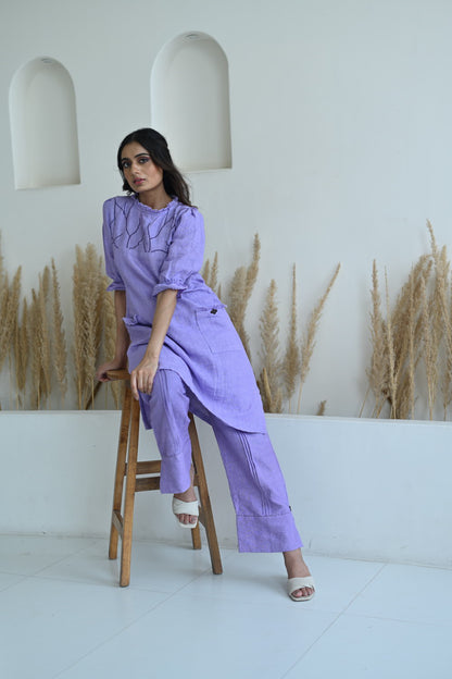 Lilac Linen Co-Ord Set