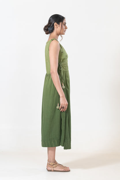 Ombre Cotton Tie-on Dress