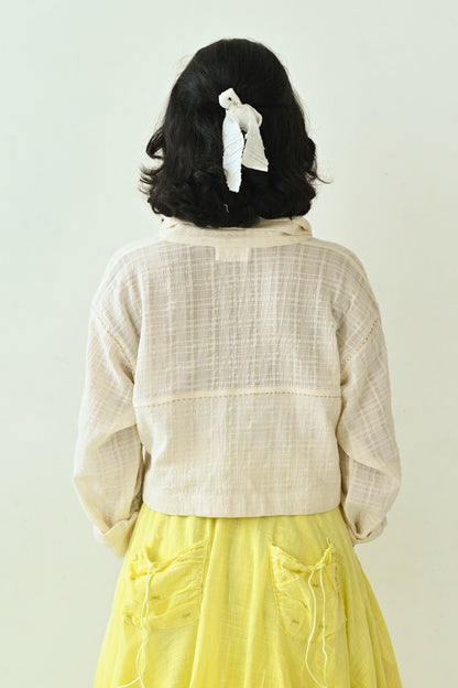 Cotton Cropped Shirt