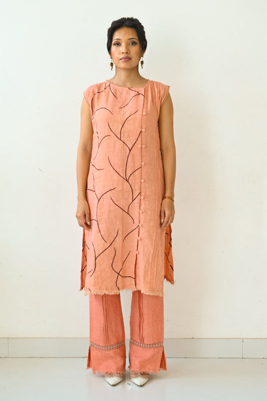 Rust Orange Linen Co-Ord Set