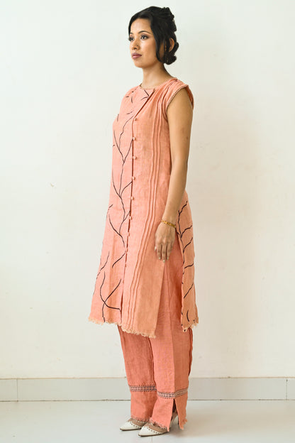 Rust Orange Linen Co-Ord Set