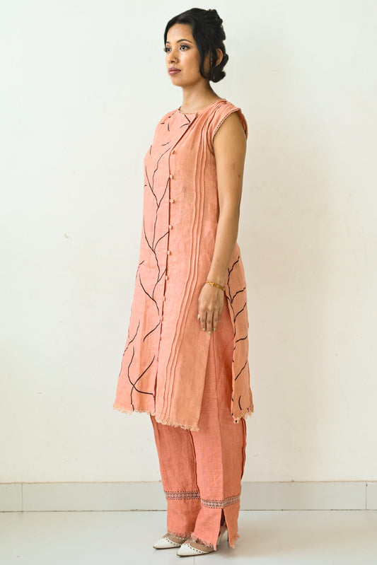 Rust Orange Linen Co-Ord Set