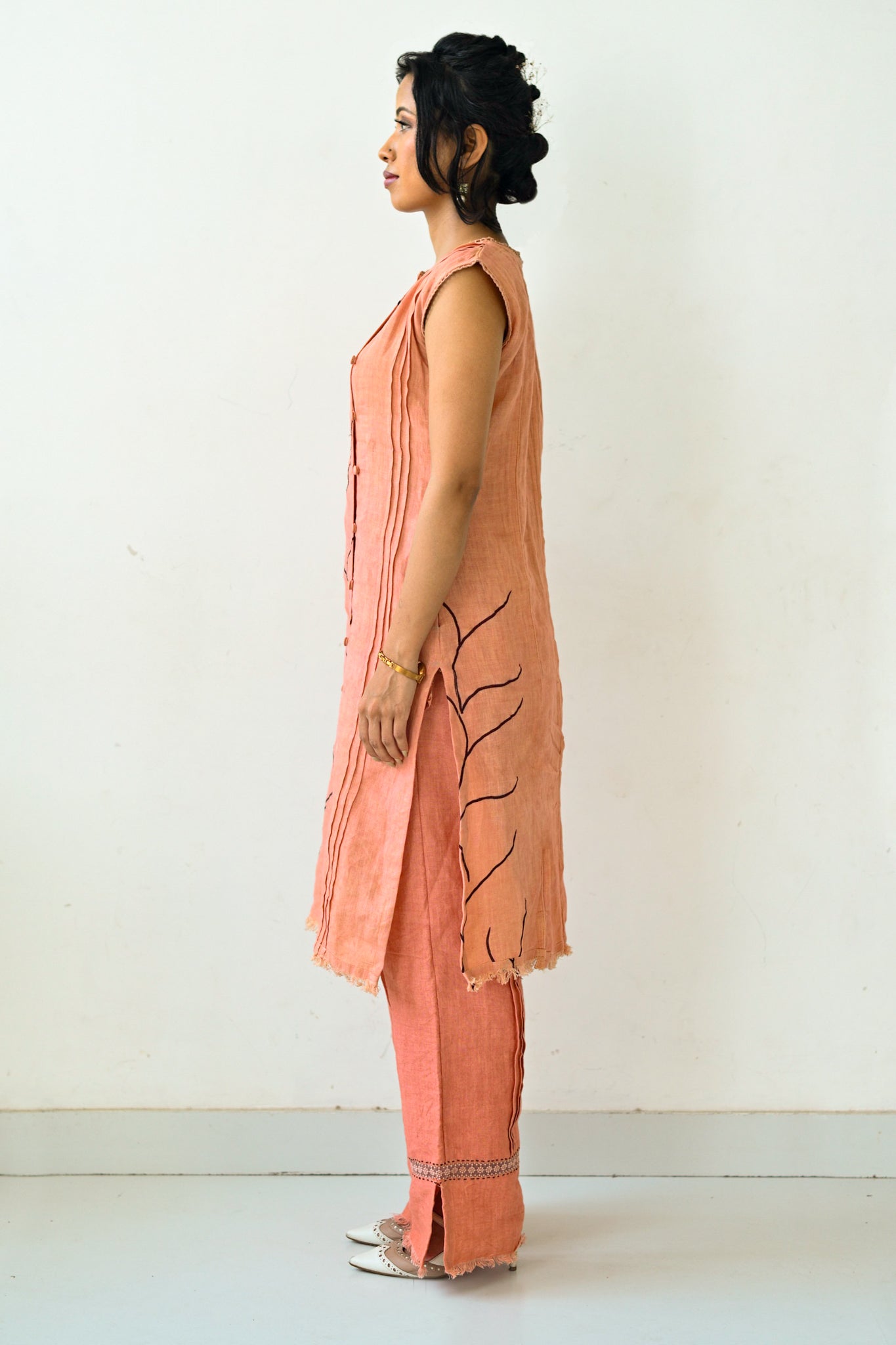 Rust Orange Linen Co-Ord Set