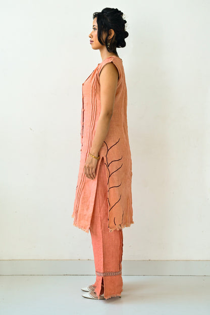 Rust Orange Linen Co-Ord Set