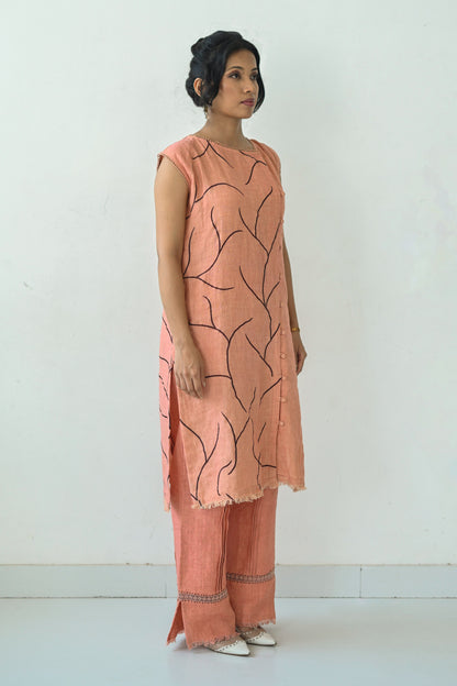 Rust Orange Linen Co-Ord Set