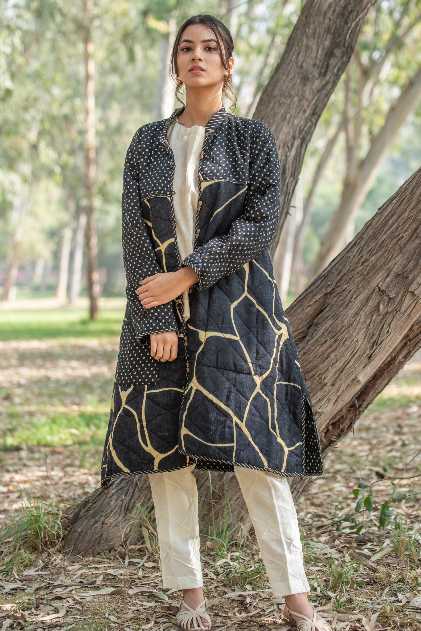 black designer co-ord set