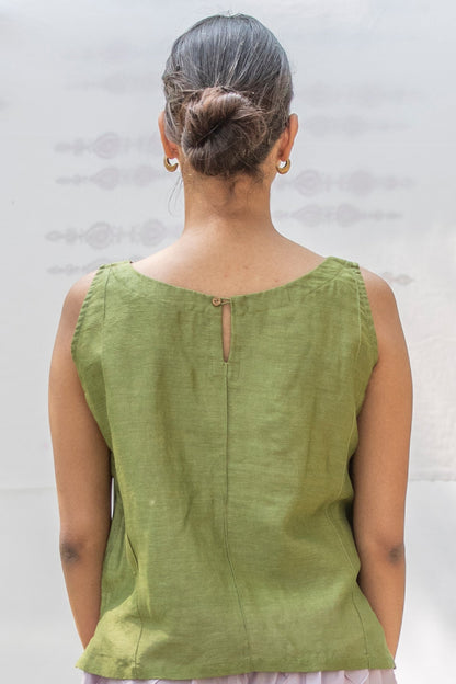 boat neck silk top women