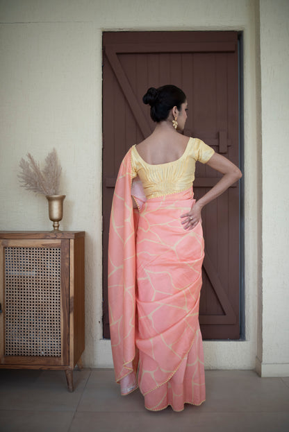 Lemon Yellow Chanderi Silk Blouse