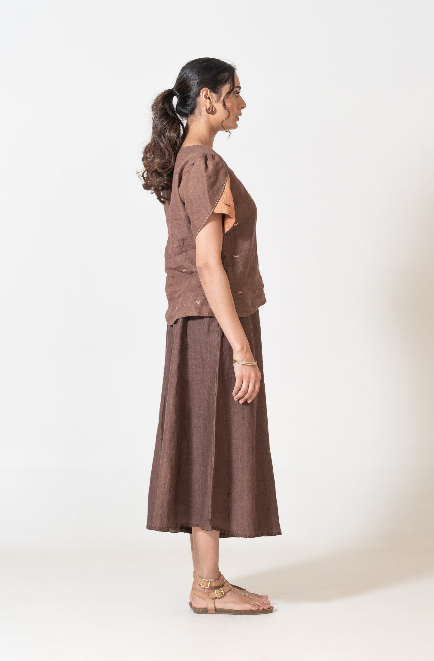 Top With Tulip Style Sleeves