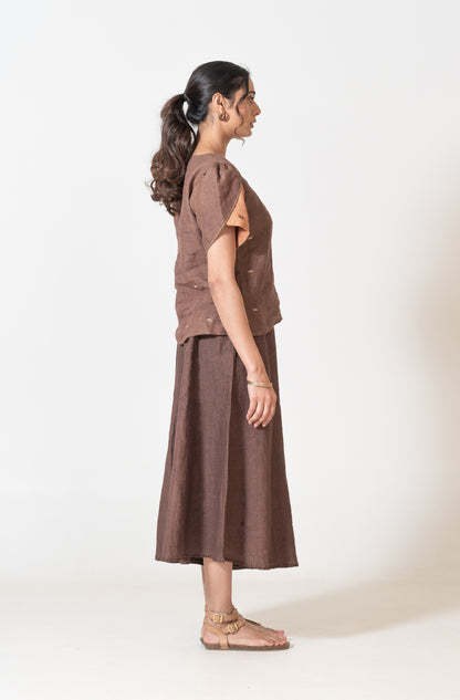 Top With Tulip Style Sleeves