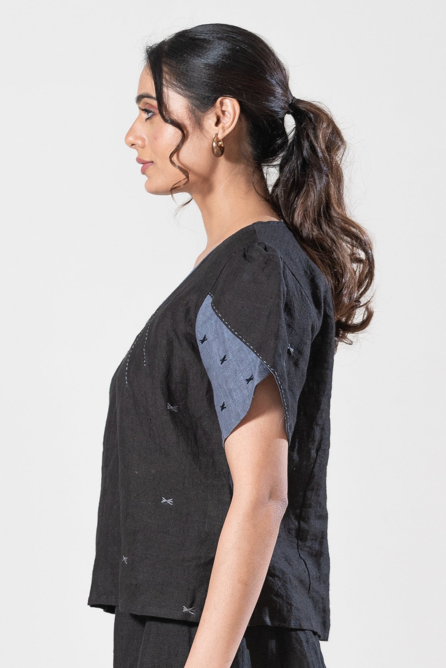 Top With Tulip Style Sleeves
