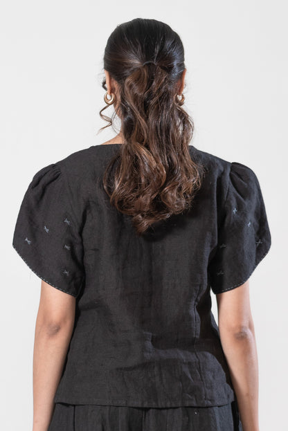 Top With Tulip Style Sleeves