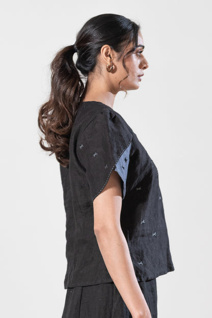 Top With Tulip Style Sleeves