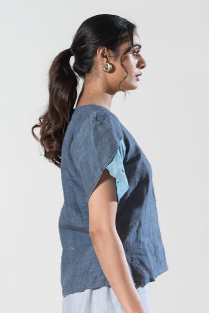 Top With Tulip Style Sleeves