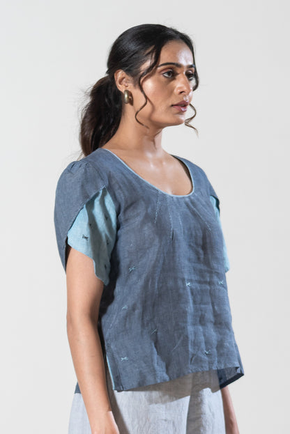 Top With Tulip Style Sleeves