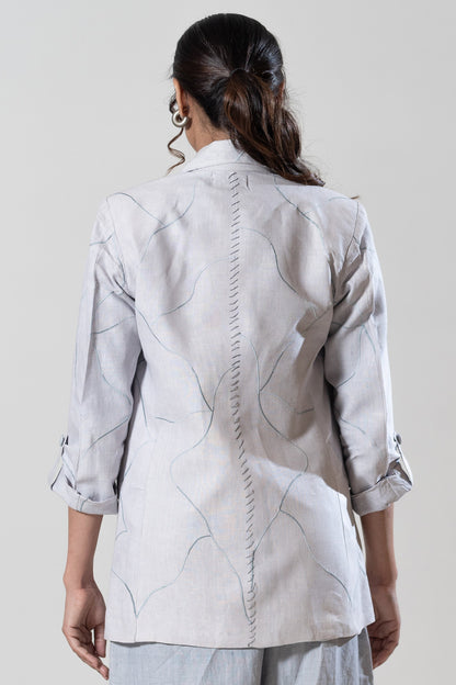 Machine and Hand Embroidered Blazer