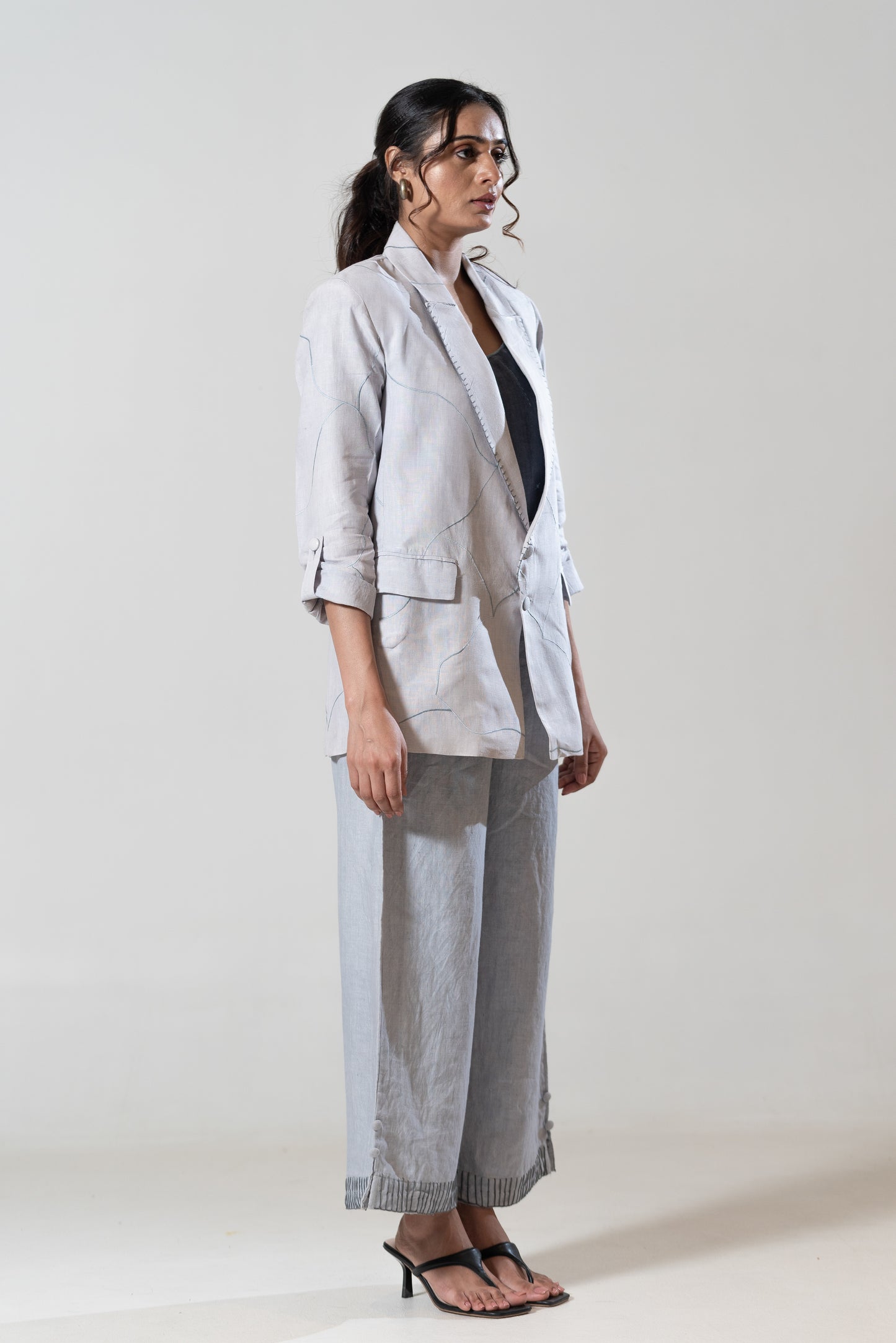 Machine and Hand Embroidered Blazer