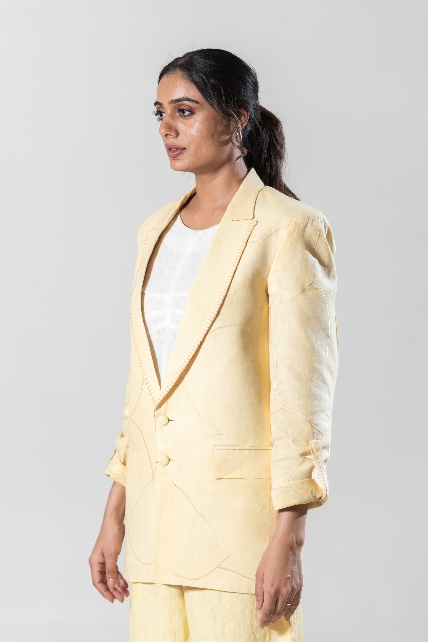 Machine and Hand Embroidered Blazer