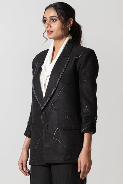 Machine and Hand Embroidered Blazer