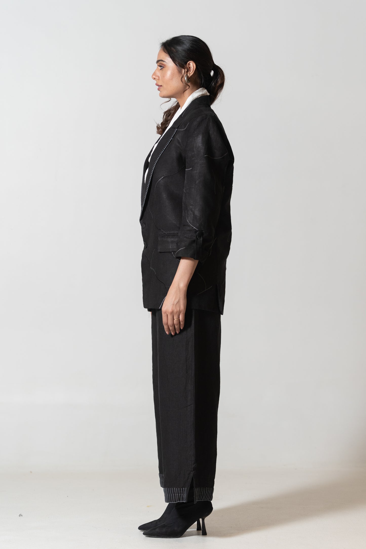 Machine and Hand Embroidered Blazer