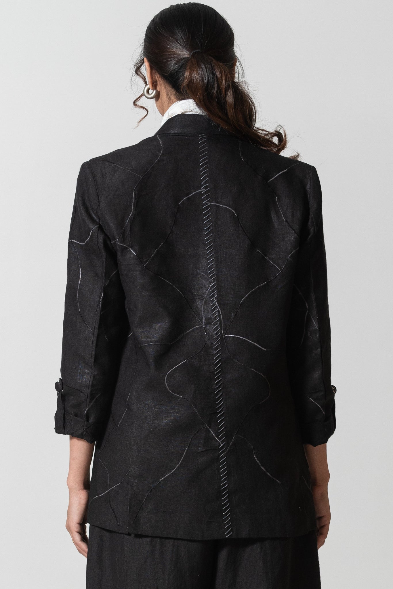 Machine and Hand Embroidered Blazer