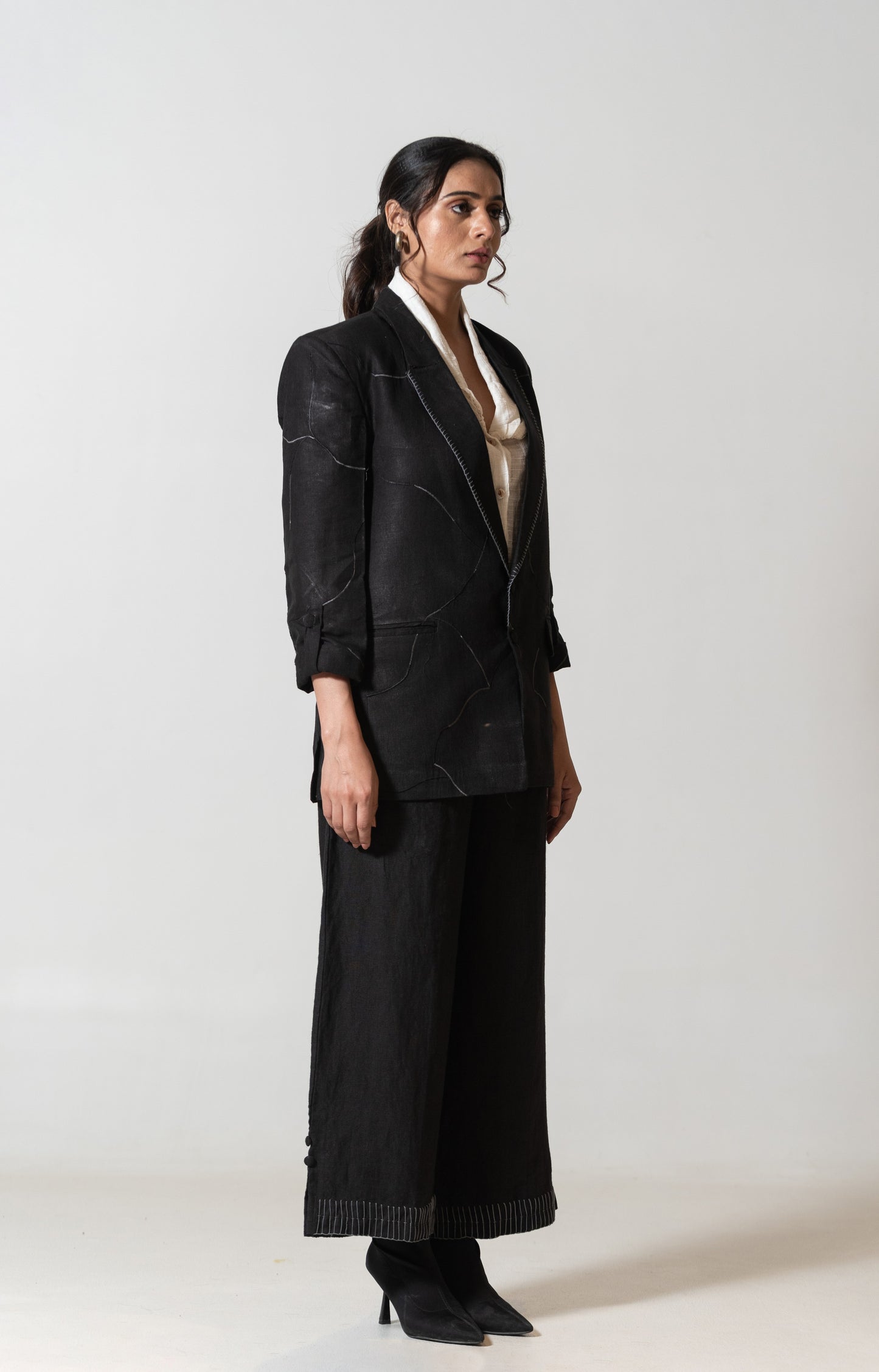 Machine and Hand Embroidered Blazer