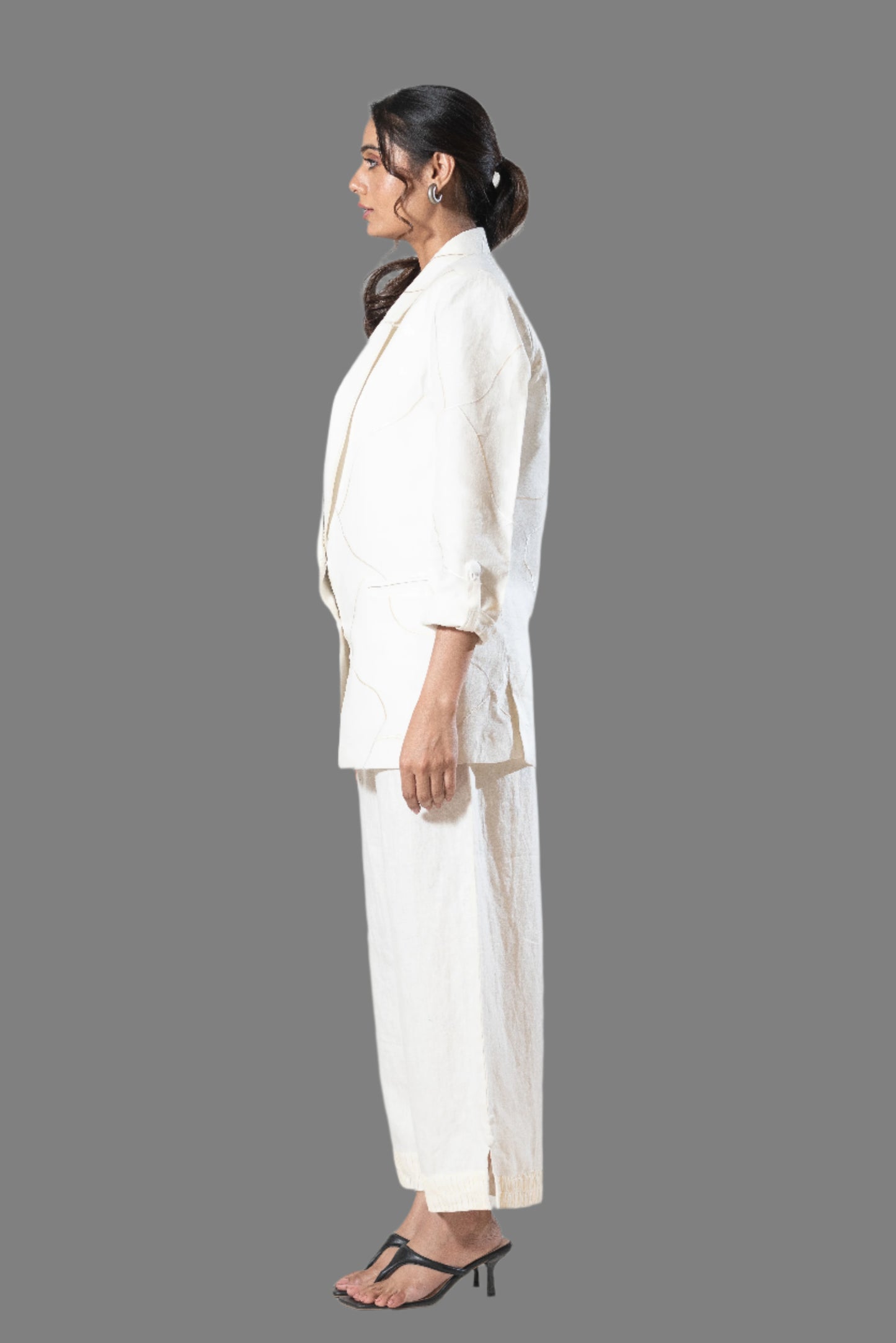 Machine and Hand Embroidered Blazer