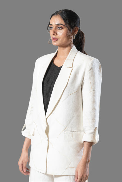 Machine and Hand Embroidered Blazer