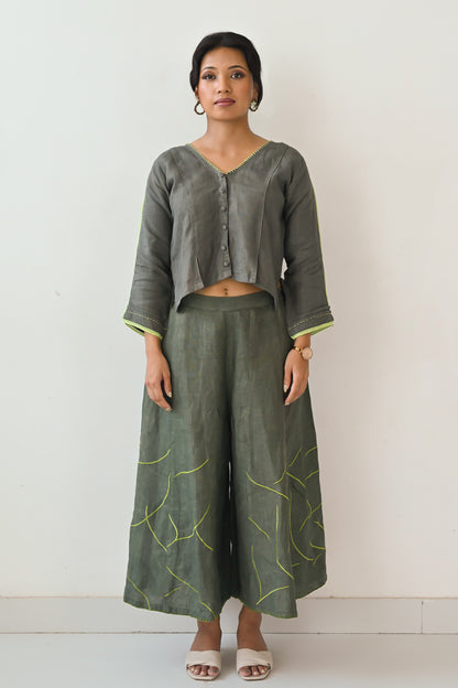 Olive Linen Co-Ord Set